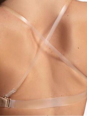 Capezio Women's Seamless Clear Back Bra with Transition Straps 2X NWT Style 3683